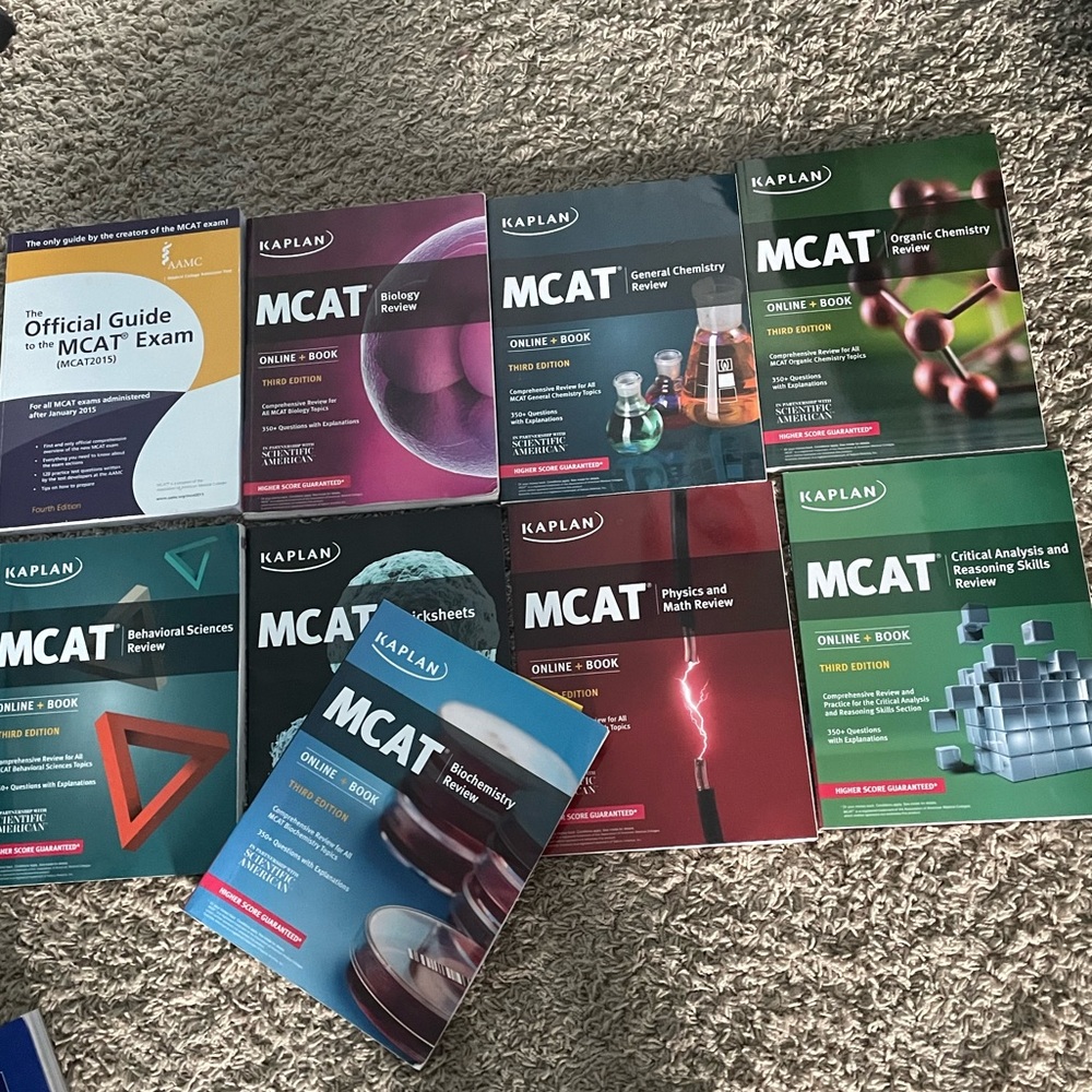 MCAT Kaplan third edition books